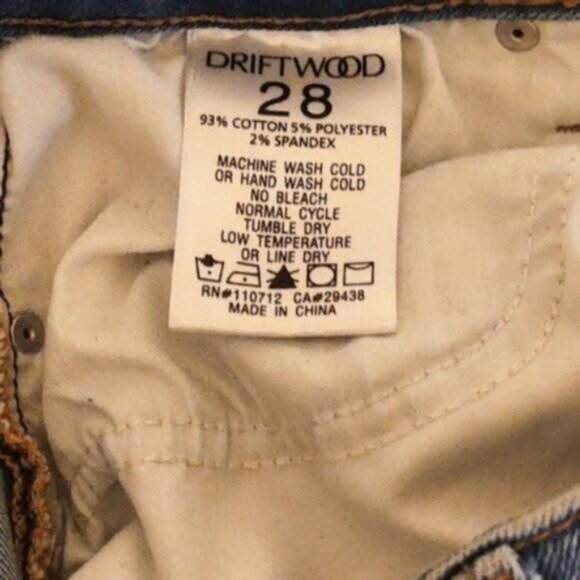 Driftwood Jackie High-rise Floral Skinny Ankle Jeans Blue Size 28 - Picture 5 of 6